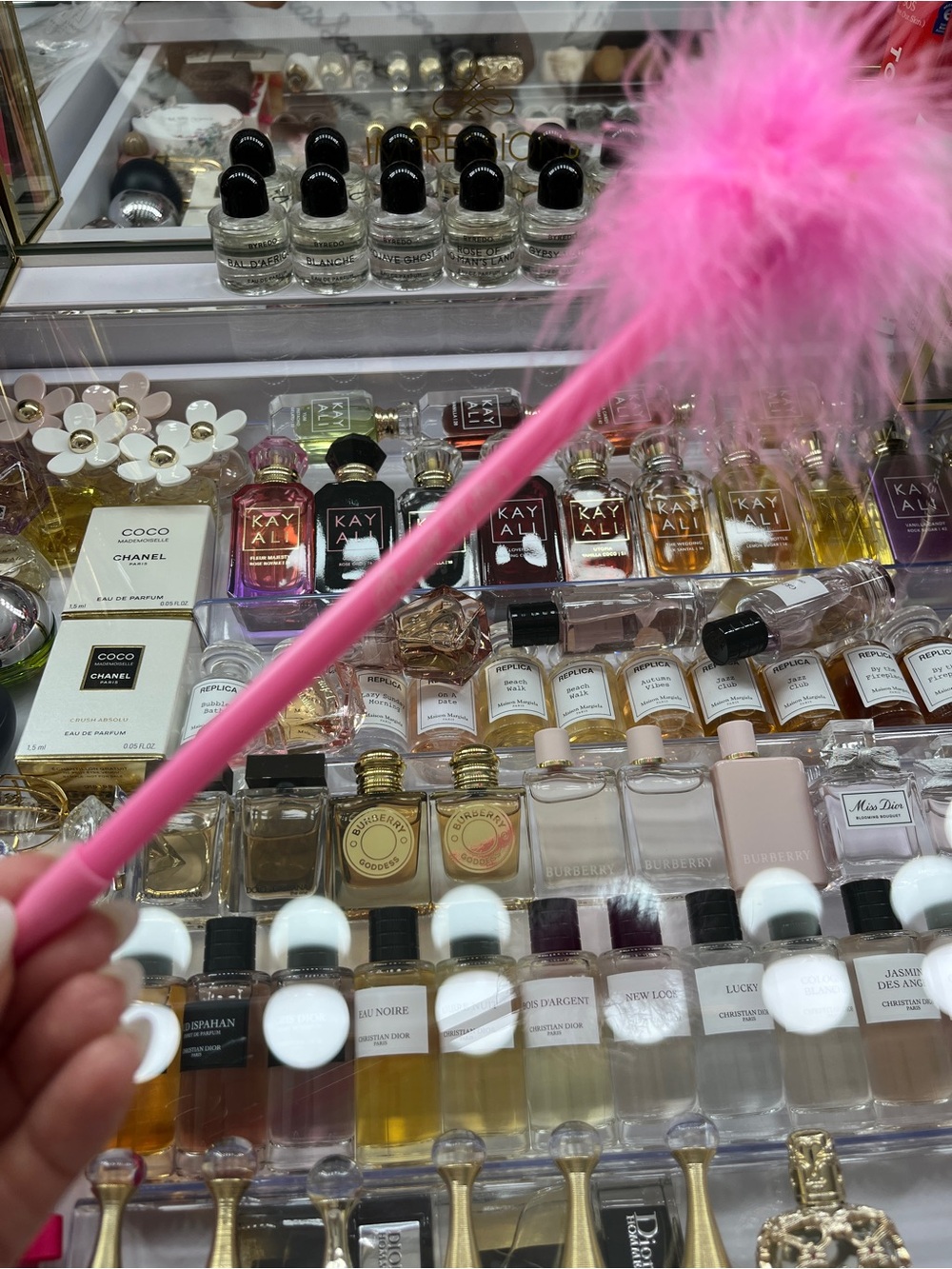 Pink Fluffy Kayali Pen - Women Office